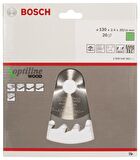 Bosch Optiline Ahşap 130x20/16mm 20 Diş Daire Testere Bıçağı 2608640582